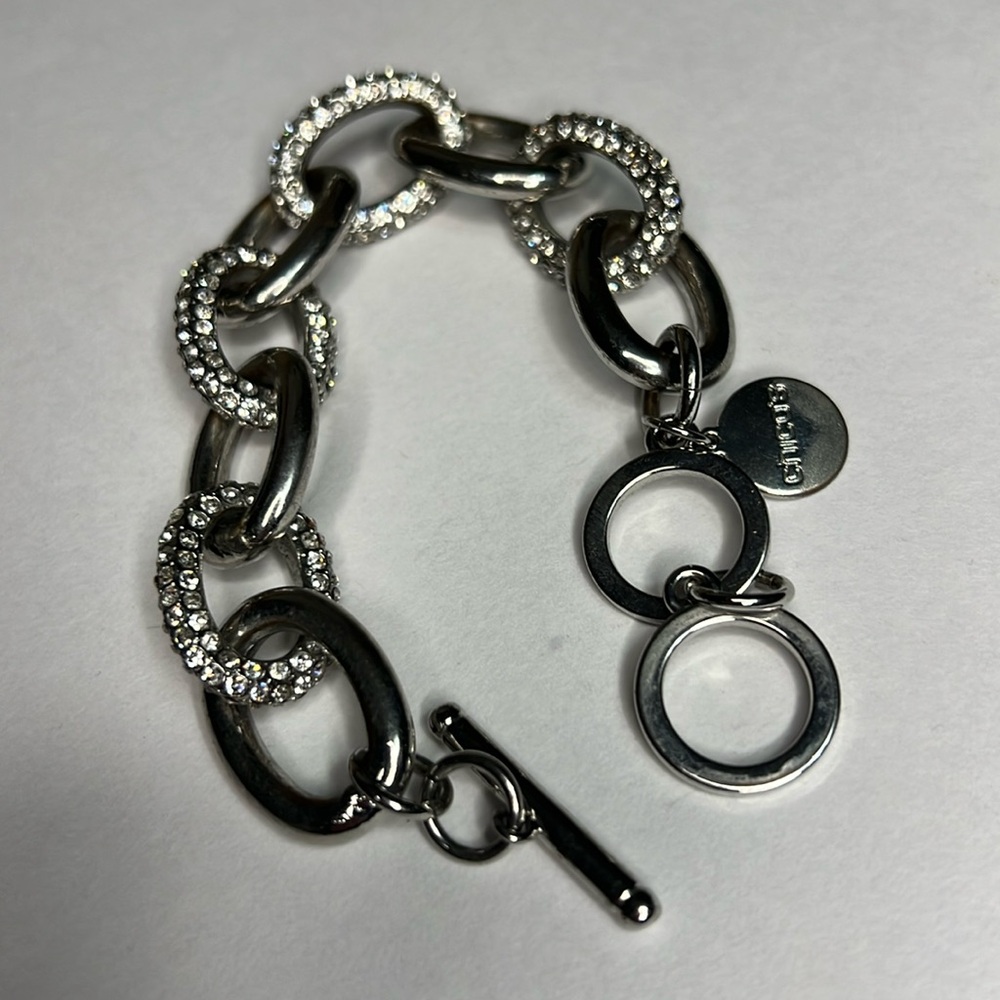 Chico's Silver & Crystal Bracelet - Picture 6 of 10